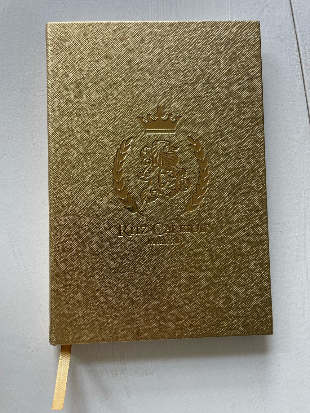 Ritz Carleton Montreal Gold Journal